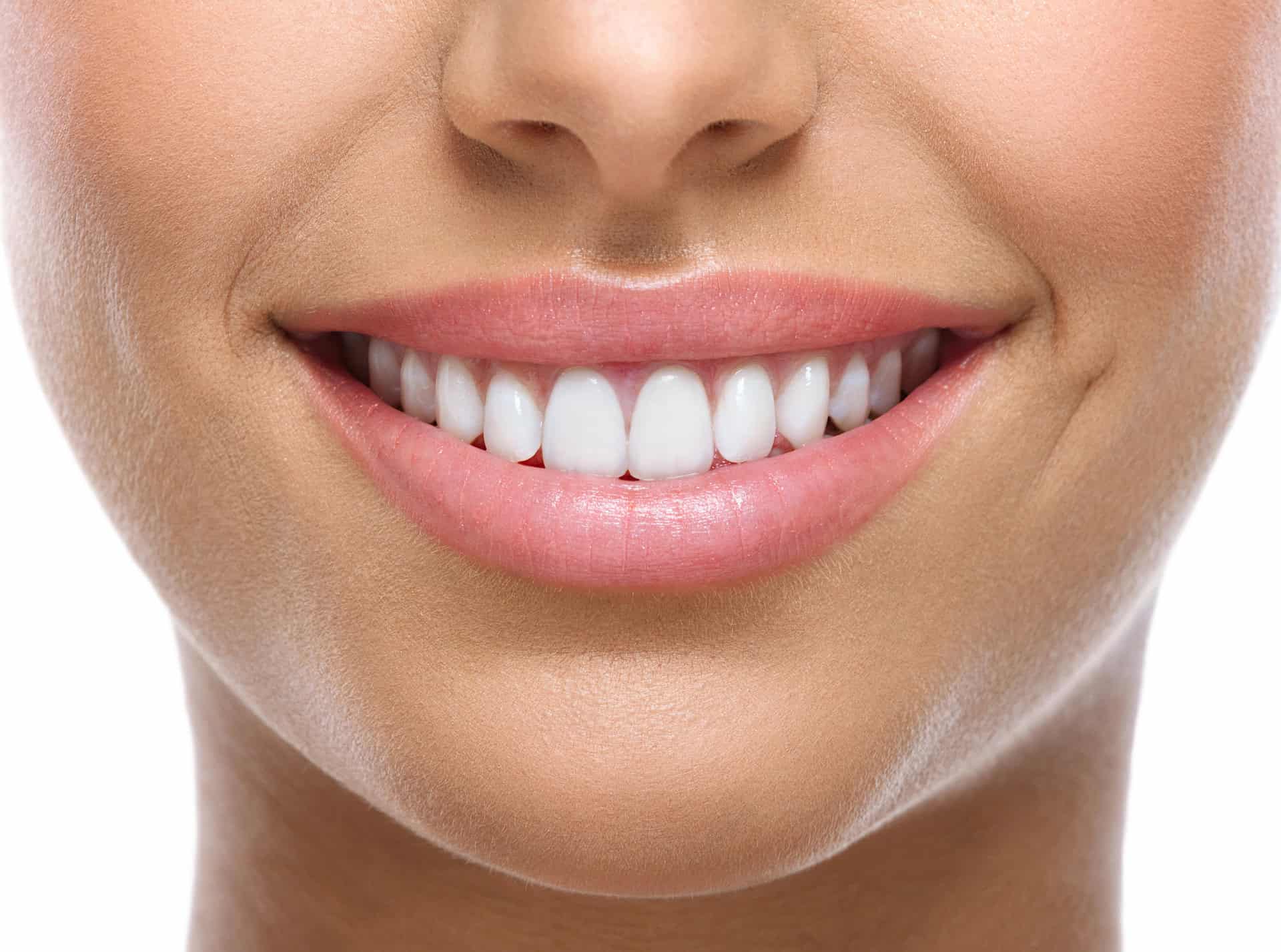 close up of a female beautiful smile